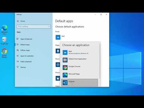 Outlook How to Make Your Default Email Client in Windows 10 - YouTube