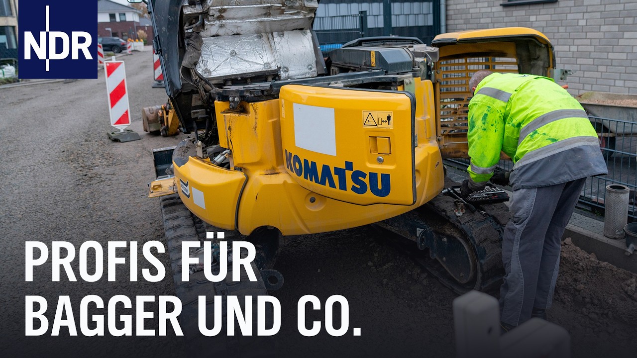 Bagger, Radlader und Co.: Reparaturdienst für Baumaschinen | Die Nordreportage | NDR Doku