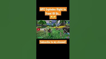 NPC Explodes Right In Front Of Us… #fortnite #fortniteclips #npc #explosion #viral #jvsscarecroww