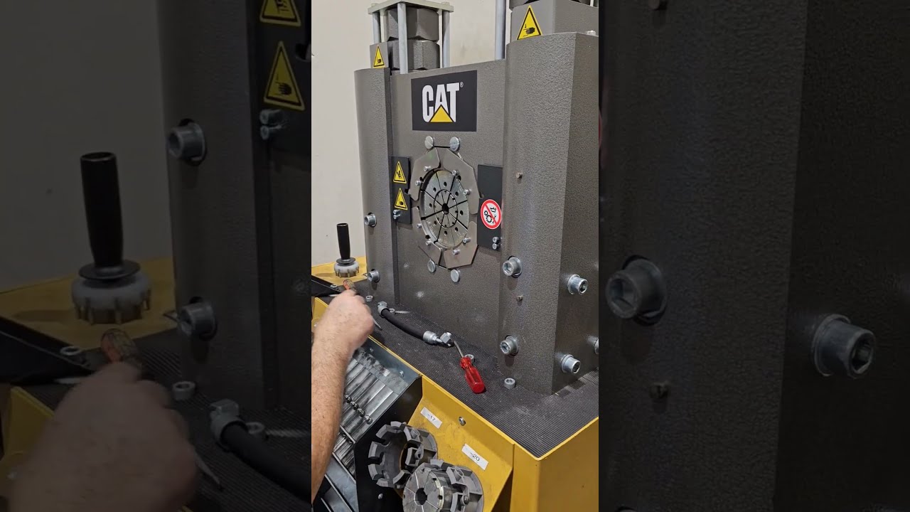 Hose Crimping Station Mechanic Caterpillar Diesel Hydraulic