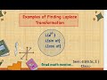 Finding Laplace Transformation | Mathematical Methods