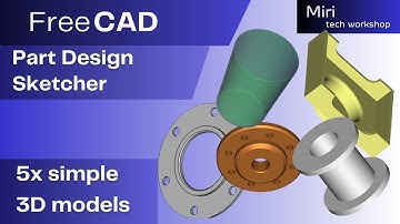 FreeCAD 5 simple 3D models, part 31