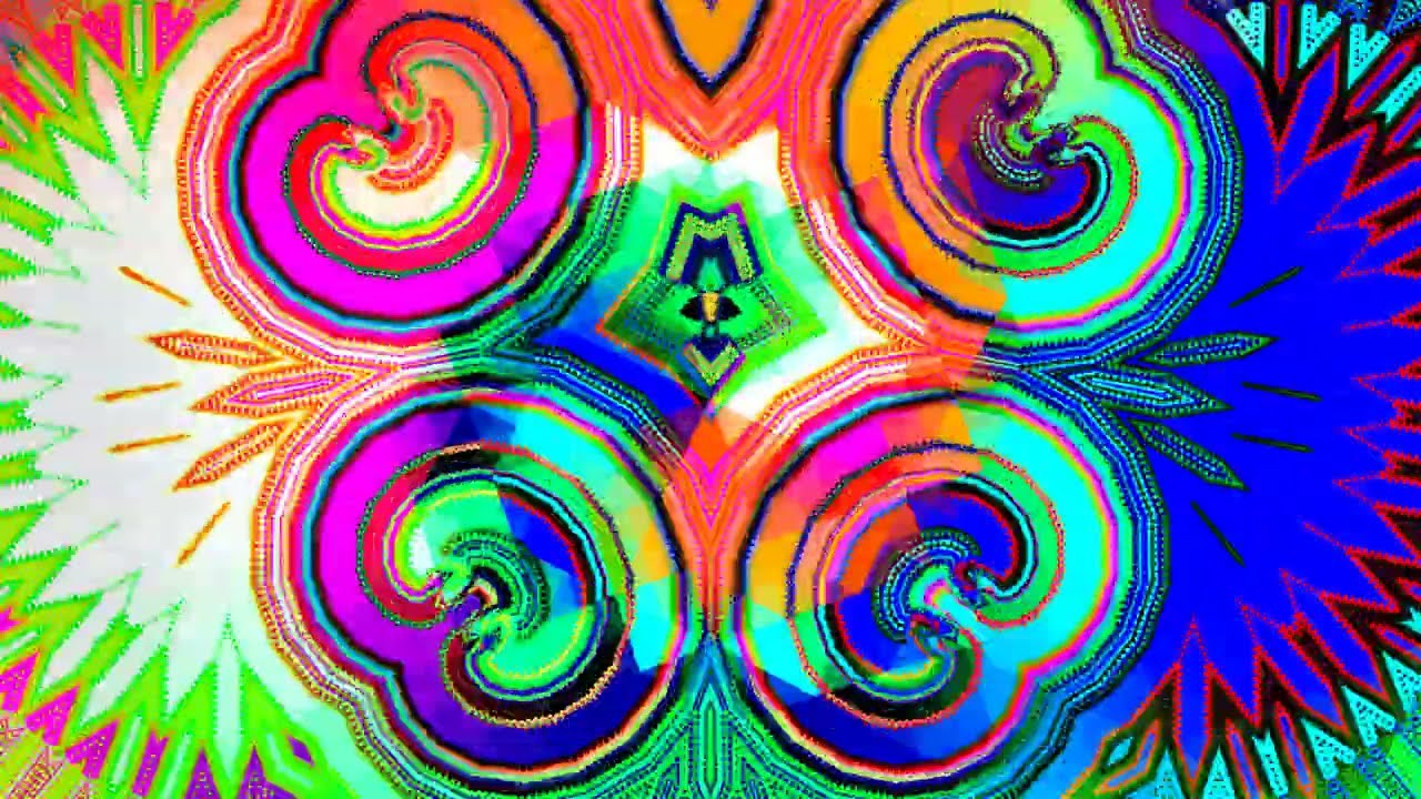 FREE Kaleidoscope Tie Dye Visual Art VJ Clip Royalty Free Public Domain