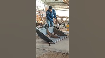 Riddle bucket making for zx60 is done..#shorts #howto #amazing #learning #tutorial #excavator