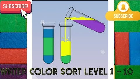 Water Color Sort - Gameplay #1 (Level 1 - 10)
