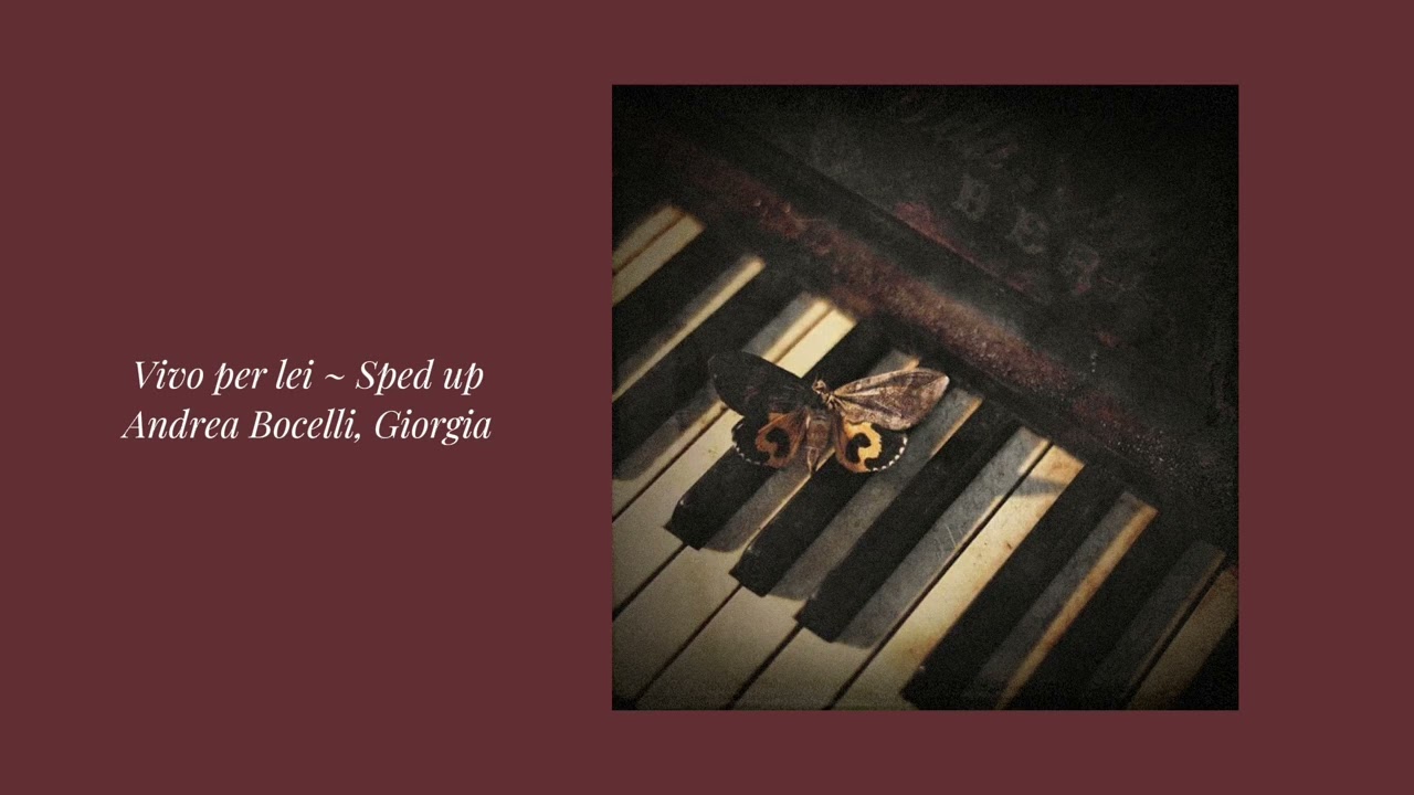 Vivo per lei (sped up) // Andrea Bocelli, Giorgia