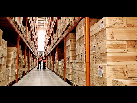 Behind the scenes of our fine wine warehouse