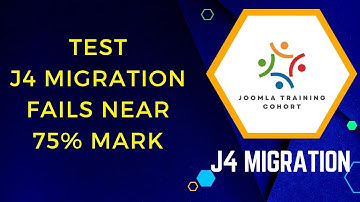 Creation of Test Joomla 4 Migration Area Fails Near 75%