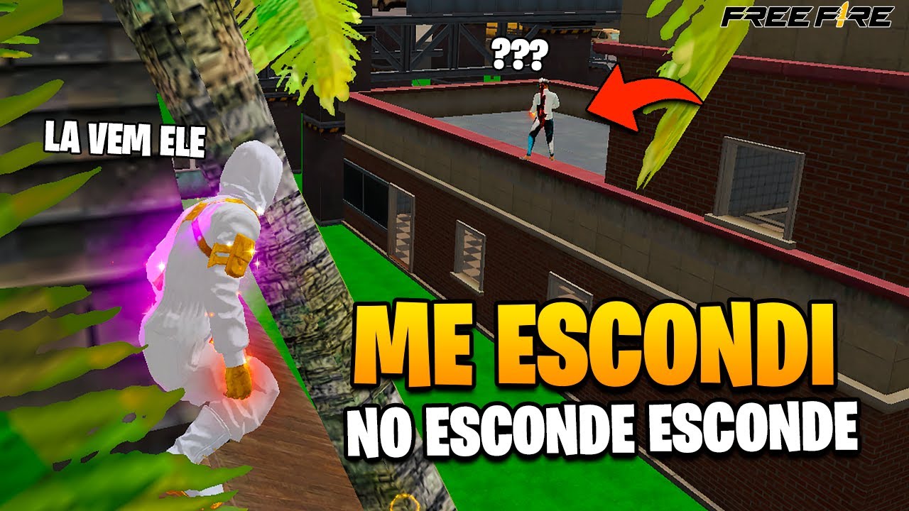 ME ESCONDI EM UM LUGAR ABSURDO NO ESCONDE ESCONDE DO FREE FIRE