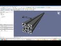 Freecad 019 dbutants  profils alu pdf vers svg plus extrusion 3d