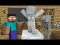 Monster School: Ice Sculpting - Minecraft Animation