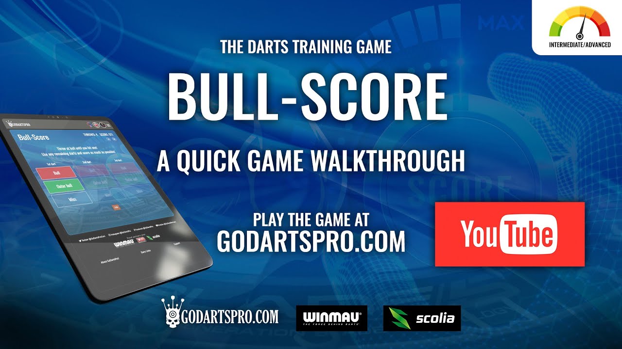 Bulls-Score darts practice game
