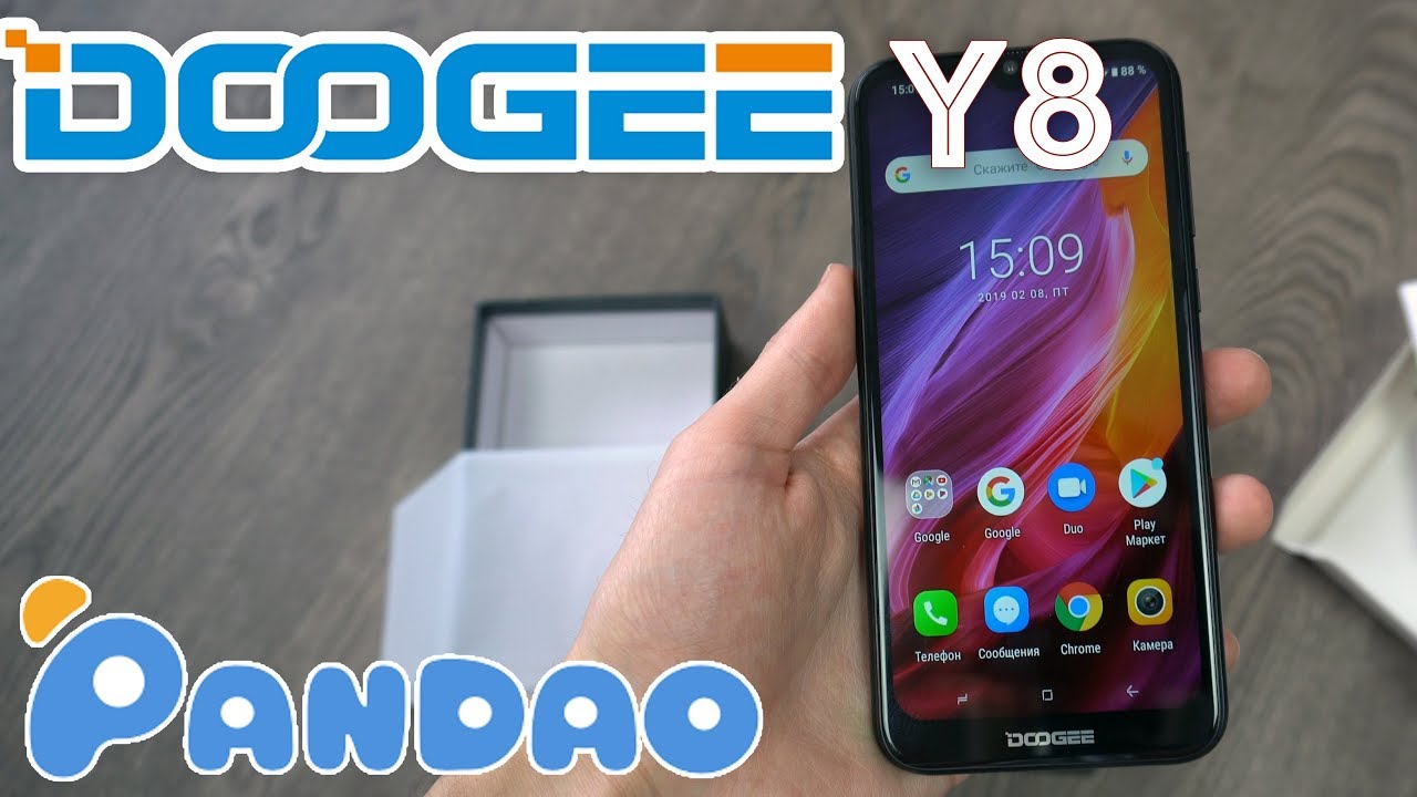 DOOGEE Y8 с ПАНДАО! Распаковка, комплектация и первые впечатления