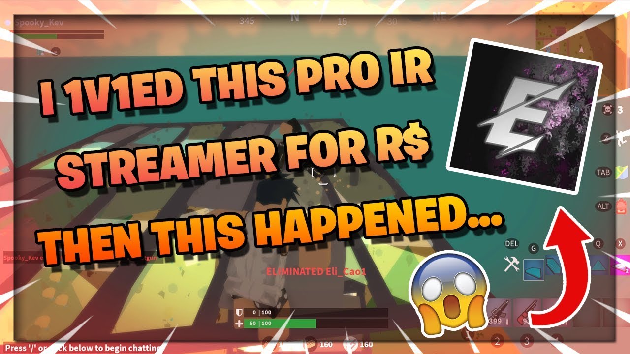 I 1v1ed This Pro Ir Streamer For Robux Then This Happened Roblox Island Royale - roblox island royale dances