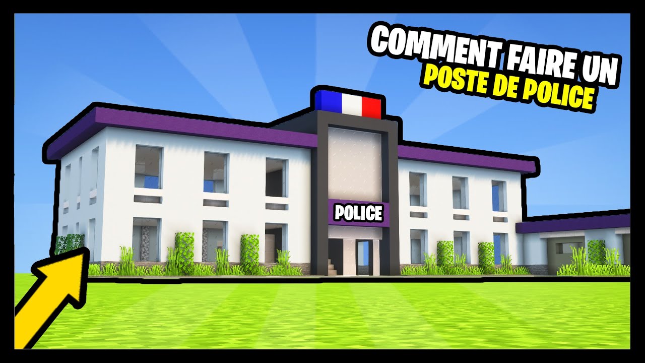 TUTO COMMENT FAIRE UN POSTE DE POLICE | MINECRAFT (Ep 2) - YouTube
