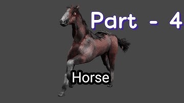 Part -4 of 3-D Horse Modelling in Blender #3d #blender #tutorial #blenderart #3dmodeling #blenderart