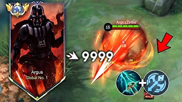 ARGUS NEW TRUE DAMAGE AND EMBLEM BUILD COMBO!! (must try)