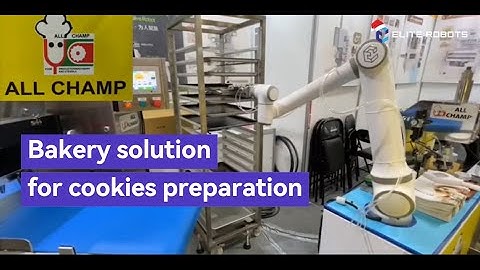 Elite Robots bakery solution for cookies  preparation with EC66 cobot