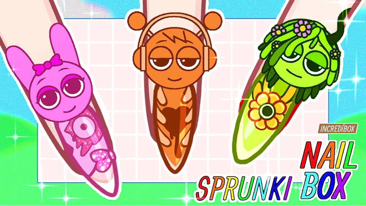 Incredibox SPRUNKI NAIL BOX ASMR Drawing  Satisfied iPad Drawing ✏️🎀 White Noise🤍