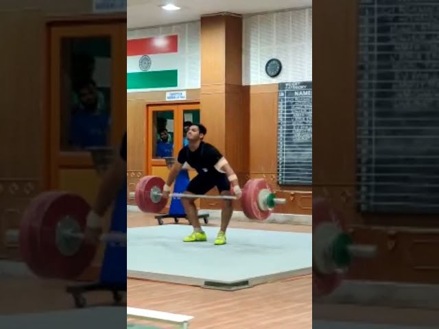 Indian Weightlifter V Ajay Babu || 137KG Snatch in 81KG Youth Category || National Record Holder class=