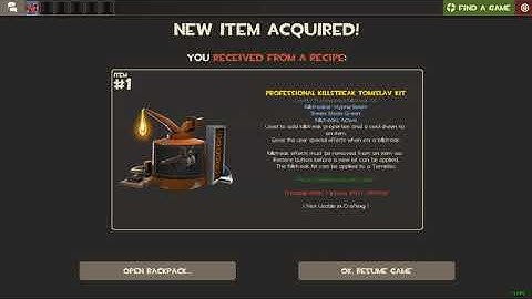 Craft Professional Killstreak Tomislav Kit