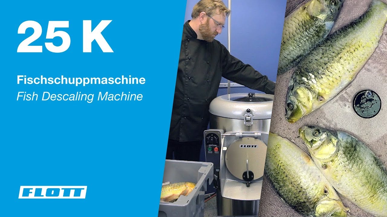 FLOTT 25 K – Fischschuppmaschine / Fish Descaling Machine