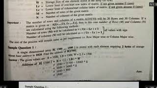 Memory address calculation | Class 12 ISC | Java