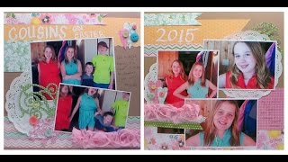 New Easter Scrapbook Pages {Quick tips for easy layouts!}