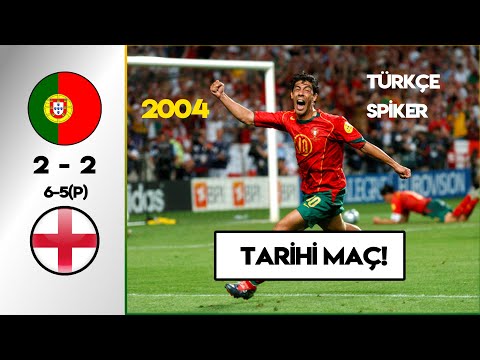 Efsane Portekiz-İngiltere Maçı | Türkçe Spiker - EURO 2004