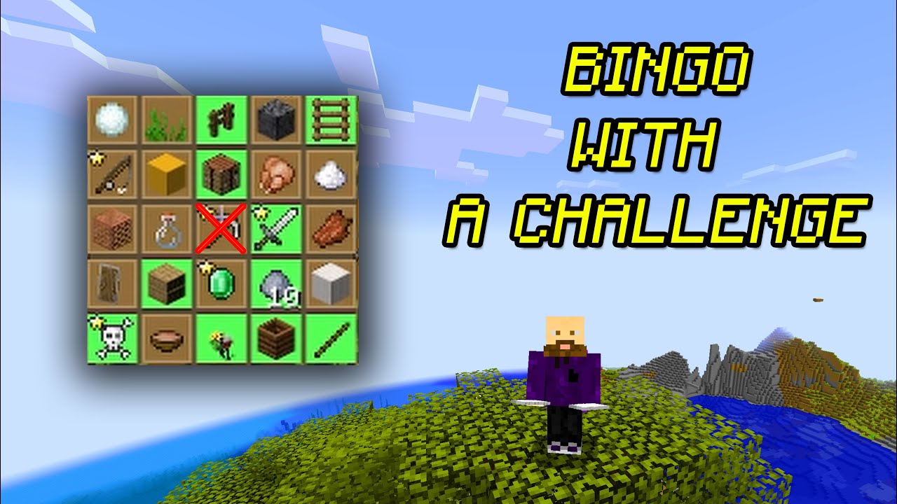 Learning Minecraft with Bingo but with a Challenge - YouTube