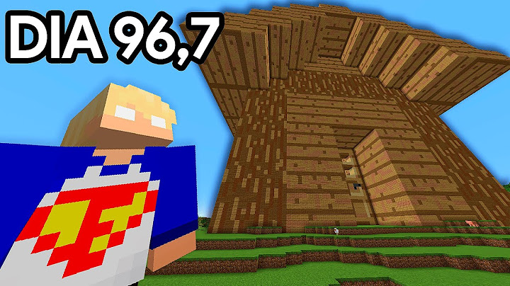 EU PASSEI 100 DIAS CONSTRUINDO COISAS GIGANTES NO MINECRAFT