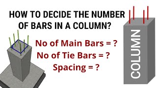 How to decide the number of bars in a column? | Column design | Civil Tutor