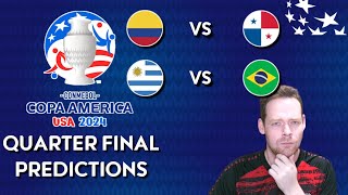 Copa America Quarter Predictions! Colombia vs Panama & Uruguay vs Brazil