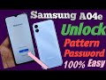 how to remove password Samsung A04e | Samsung A04e hard reset