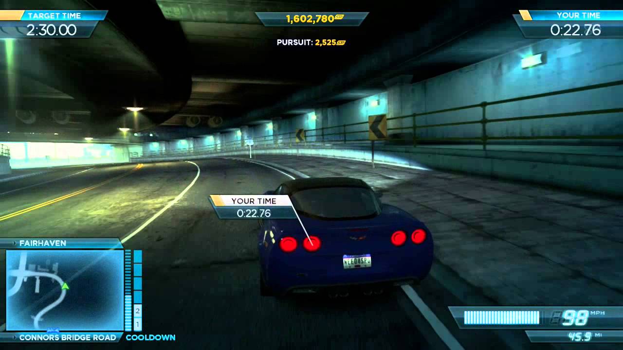 games people play NFS: Most Wanted - Chevrolet Corvette ZR1 Double Parked Ambush Police Chase [NFS01]