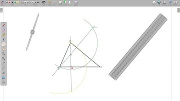 Traçado das Alturas e Ortocentro de um triângulo utilizando régua e compasso