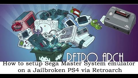 How to setup Sega Master System Emulator via Retroarch on a jailbroken PS4, 2025.