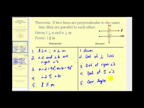 Video: Pe ce se bazează teorema perpendicularei pe paralele?