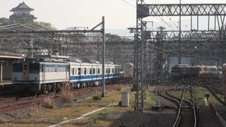 EF65-2127（カラシ）牽引の伊豆箱根5000系5501F甲種輸送（検査出場） 小田原駅通過