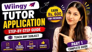 Teach Any Subject & Earn ₹600 per Lesson| Step-by-Step Guide|Wiingy Tutor Application 2026#tutoring screenshot 5