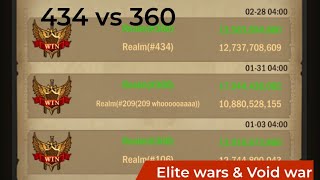 Until the last minute - Elite wars and void war 360 vs 434 - war and order