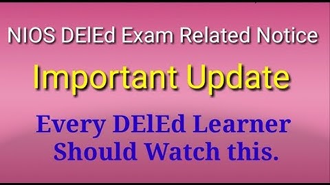 NIOS DElEd gerelateerd bijgewerkt nieuws, Kennisgeving l SMDN Tutorial