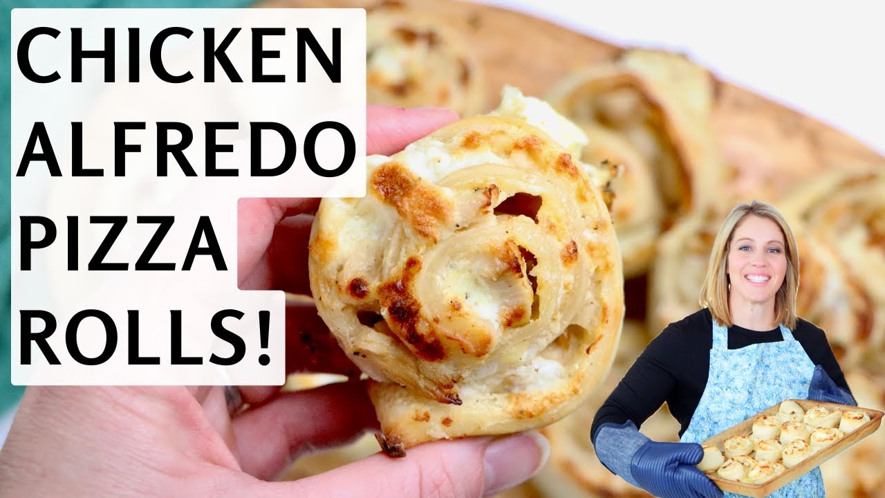 Пицца-роллы с курицей Альфредо на закваске | Простой рецепт домашних сырных пицца-роллов