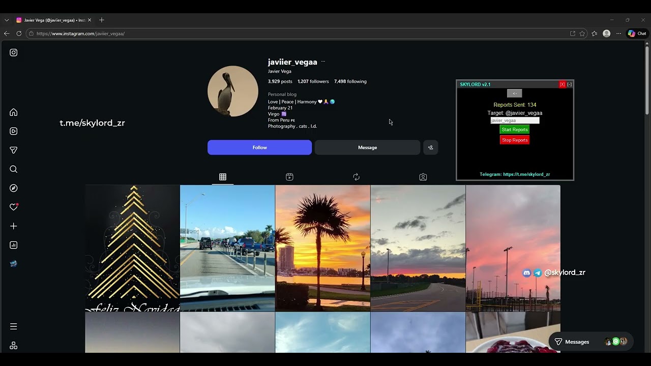 Instagram Account Ban Bot 101% Success Rate || Skylord Zr Bot