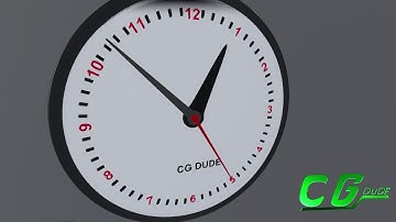 My Analog Clock By Blender 3D