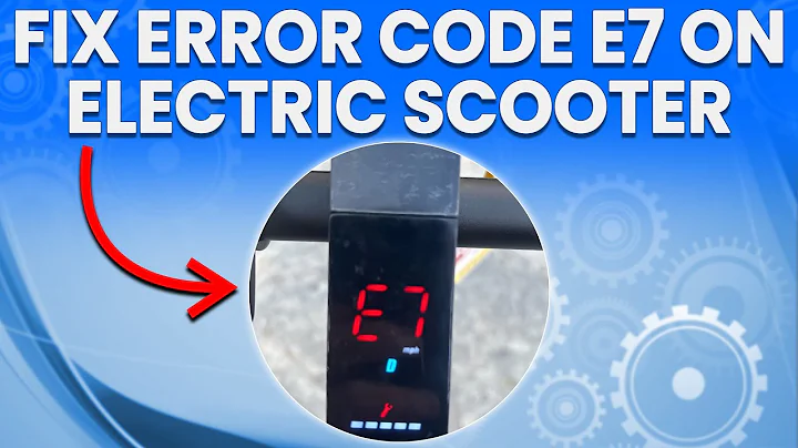 How To Fix Error Code E7 On Electric Scooter (What To Do To Troubleshoot The Issue? - Quick Guide)