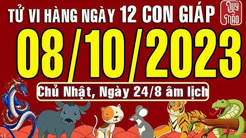 Tử vi Phương Đông hàng ngày, Chủ Nhật (08-10-2023) của 12 con giáp, chuẩn xác nhất (Bản Full )