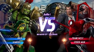 MARVEL VS. CAPCOM: INFINITE Hulk Alt.,Gamora Alt. Gameplay In Arcade Mode