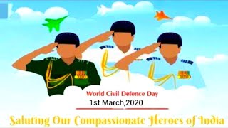World Civil Defence Day 2021 Monday 1 March   WhatsApp status  World Civil Defence Day
