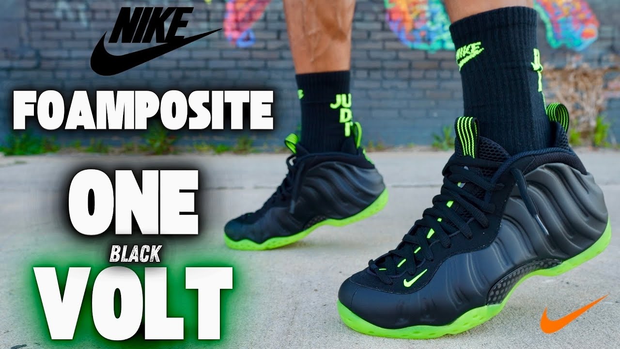 Nike Air Foamposite One Men\'s Size 9.5 Shoes Sneakers Black Volt Green 2025 NEW Nike Air Foamposite Pro - Men main image 3